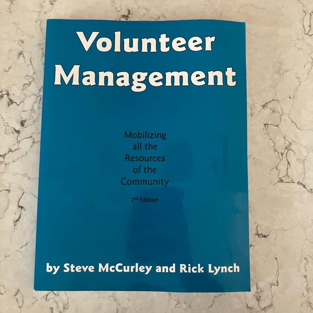 Volunteer Management 2nd Edition McCurley Lynch Nonprofit Leadership PB